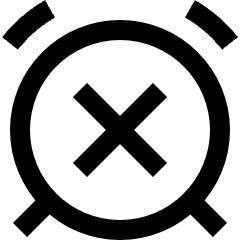 Remove Alert Clock Icon from Sharp Line Set