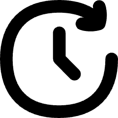 Reset Clock Icon from Flex Solid Set