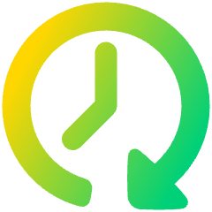 Reset Clock Icon from Plump Gradient Set