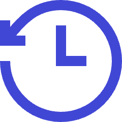 Rewind Clock Icon from Sharp Duo Set