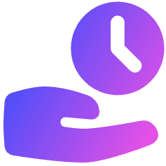 Share Time Icon from Plump Gradient Set