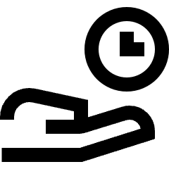 Share Time Icon from Sharp Line Set