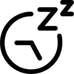 Sleep Time Clock Icon from Ultimate Regular Set