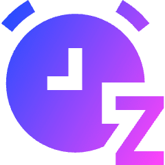 Snooze Alarm Icon from Sharp Gradient Set