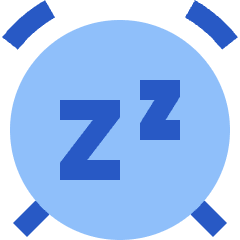 Snooze Alarm Icon from Sharp Flat Set