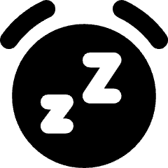 Snooze Alarm Icon from Core Solid Set