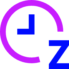 Snooze Clock Icon from Sharp Neon Set