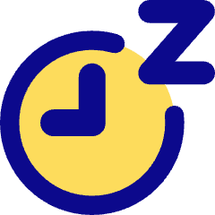 Snooze Clock Icon from Core Pop Set