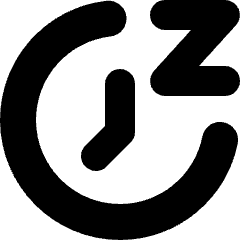 Snooze Clock Icon from Micro Solid Set