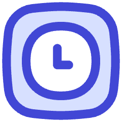 Square Clock Icon from Flex Duo Set