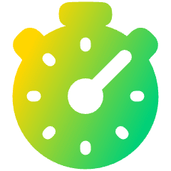 Stopwatch Icon from Plump Gradient Set