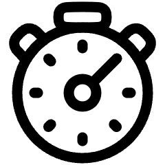 Stopwatch Icon from Plump Line Set