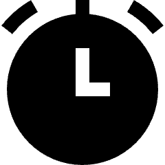 Stopwatch Icon from Sharp Solid Set