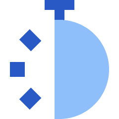 Stopwatch Half Icon from Sharp Flat Set