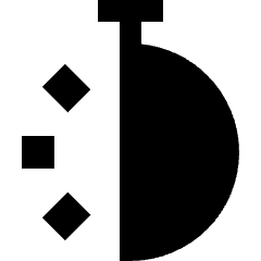 Stopwatch Half Icon from Sharp Solid Set