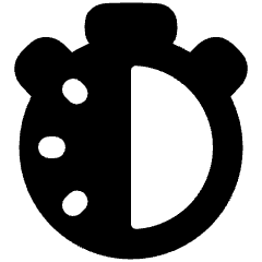 Stopwatch Half Icon from Plump Solid Set