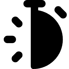 Stopwatch Half Icon from Core Solid Set