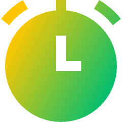 Stopwatch Icon from Sharp Gradient Set