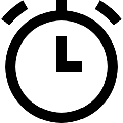 Stopwatch Icon from Sharp Line Set