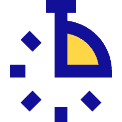 Stopwatch Quarter Icon from Sharp Pop Set
