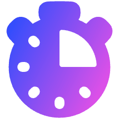 Stopwatch Quarter Icon from Plump Gradient Set