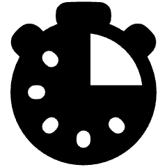 Stopwatch Quarter Icon from Plump Remix Set
