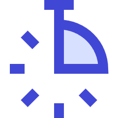 Stopwatch Quarter Icon from Sharp Duo Set