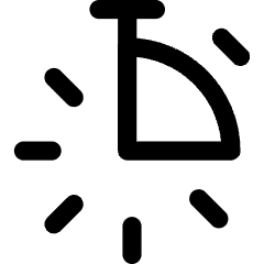 Stopwatch Quarter Icon from Core Line Set