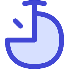 Stopwatch Three Quarter Icon from Flex Duo Set