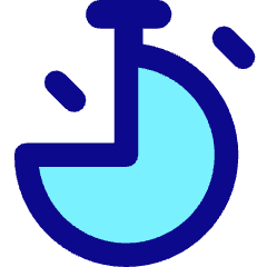 Stopwatch Three Quarter Icon from Core Pop Set