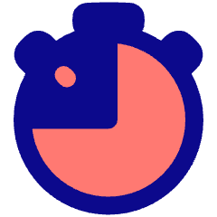 Stopwatch Three Quarter Icon from Plump Pop Set