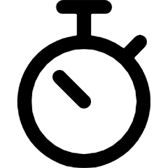 Stopwatch Icon from Ultimate Bold Set