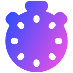 Stopwatch Zero Icon from Plump Gradient Set