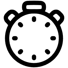 Stopwatch Zero Icon from Plump Line Set