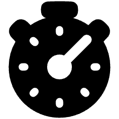 Stopwatch Icon from Plump Solid Set