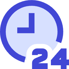 Time 24 Hours Icon from Sharp Duo Set