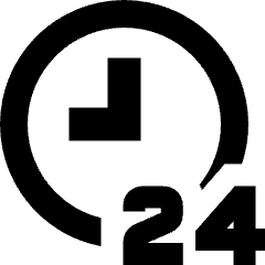 Time 24 Hours Icon from Sharp Remix Set