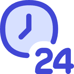 Time 24 Hours Icon from Flex Duo Set