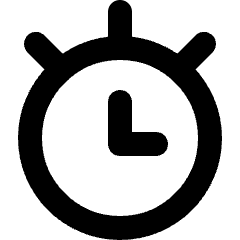 Time Alarm Icon from Micro Line Set