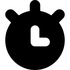 Time Alarm Icon from Micro Solid Set