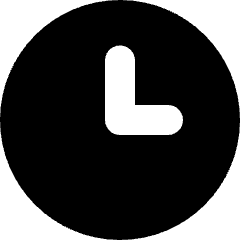 Time Clock Circle Icon from Micro Solid Set