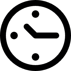 Time Clock Circle 1 Alternate Icon from Ultimate Bold Set