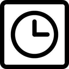 Time Clock Circle 2 Icon from Ultimate Regular Set