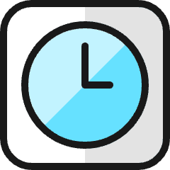 Time Clock Circle 2 Icon from Ultimate Colors Set