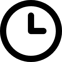 Time Clock Circle Icon from Micro Line Set