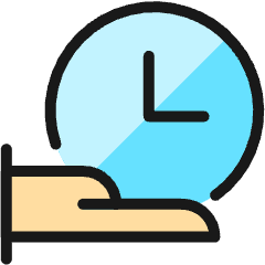 Time Clock Hand 1 Icon from Ultimate Colors Set