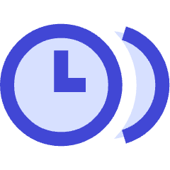 Time Clock Multiple Timezone Icon from Sharp Duo Set