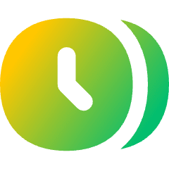 Time Clock Multiple Timezone Icon from Flex Gradient Set