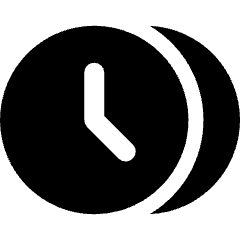 Time Clock Multiple Timezone Icon from Plump Solid Set