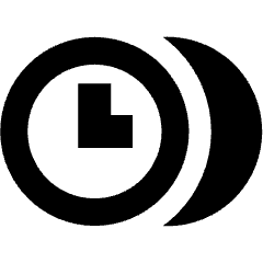 Time Clock Multiple Timezone Icon from Sharp Remix Set